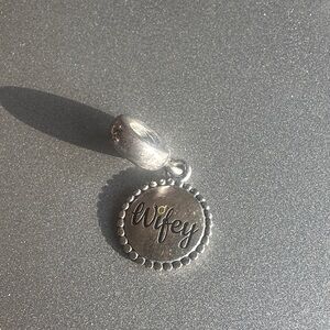Pandora Silver Engraved Charm